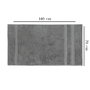 Mijölnir London Bath Toalla de Baño 70 x 140 cm Antracita - Suave y Absorbente de Bambú y Algodón 685 gr/m²